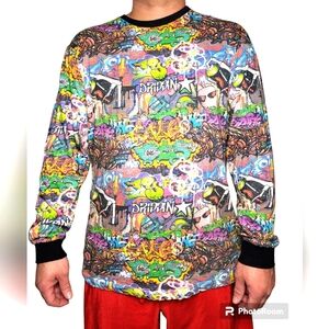 Eighty-eight Brand Graffiti Long Sleeve top